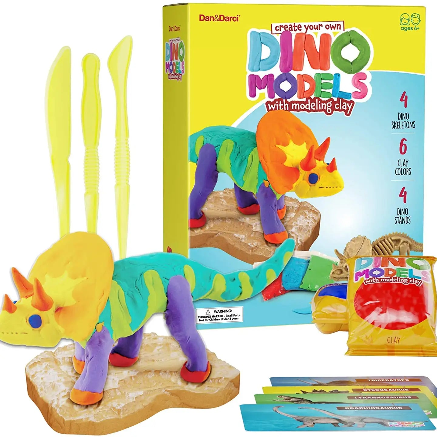 Dino Clay Models with Modeling Clay