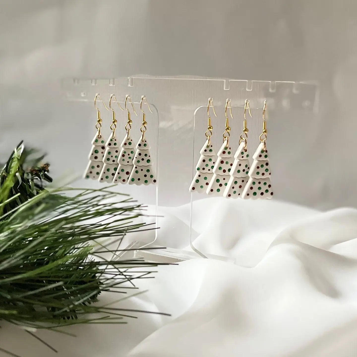 Holiday Earrings - Christmas Tree Dangles