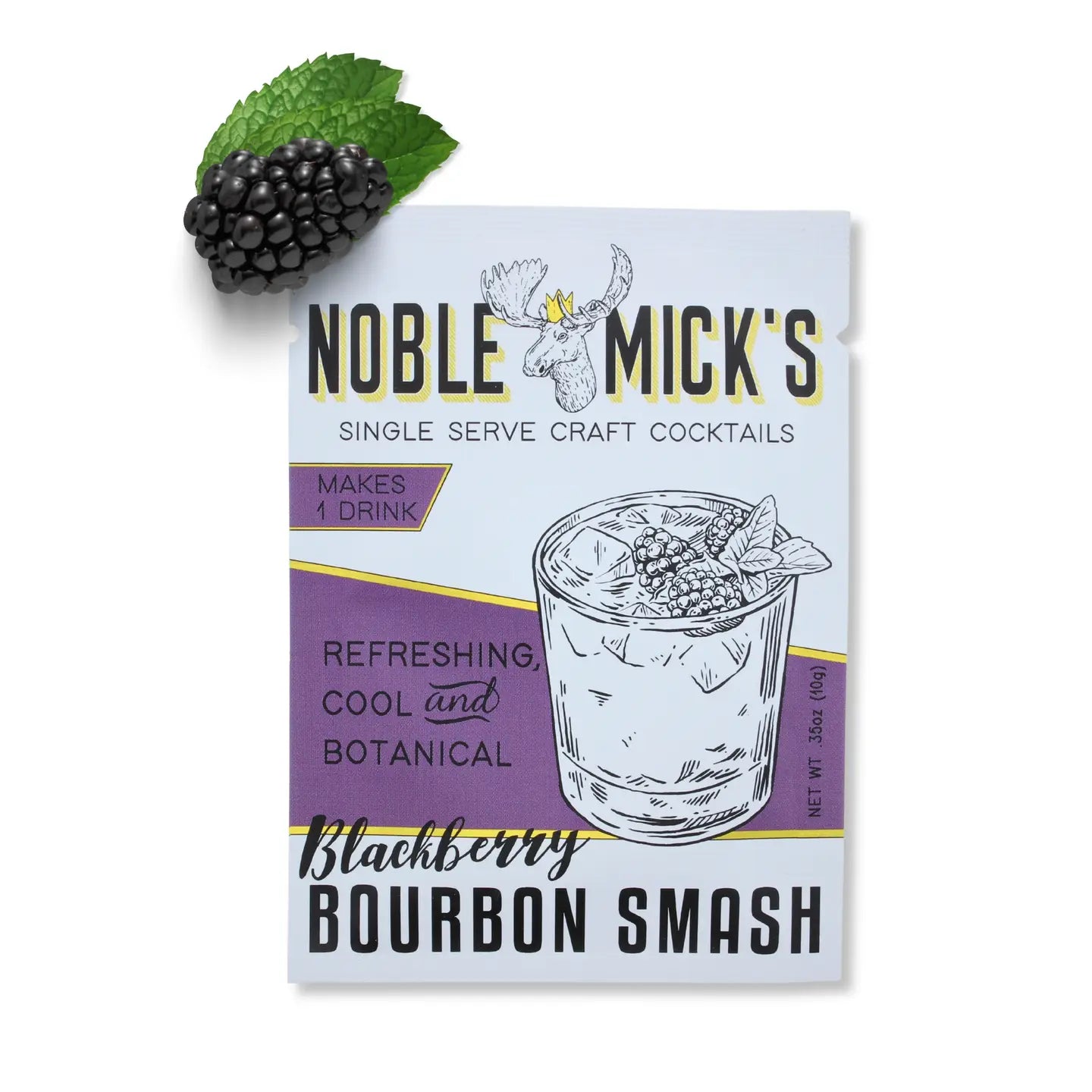 Single Serve Craft Cocktail - Blackberry Bourbon Smash