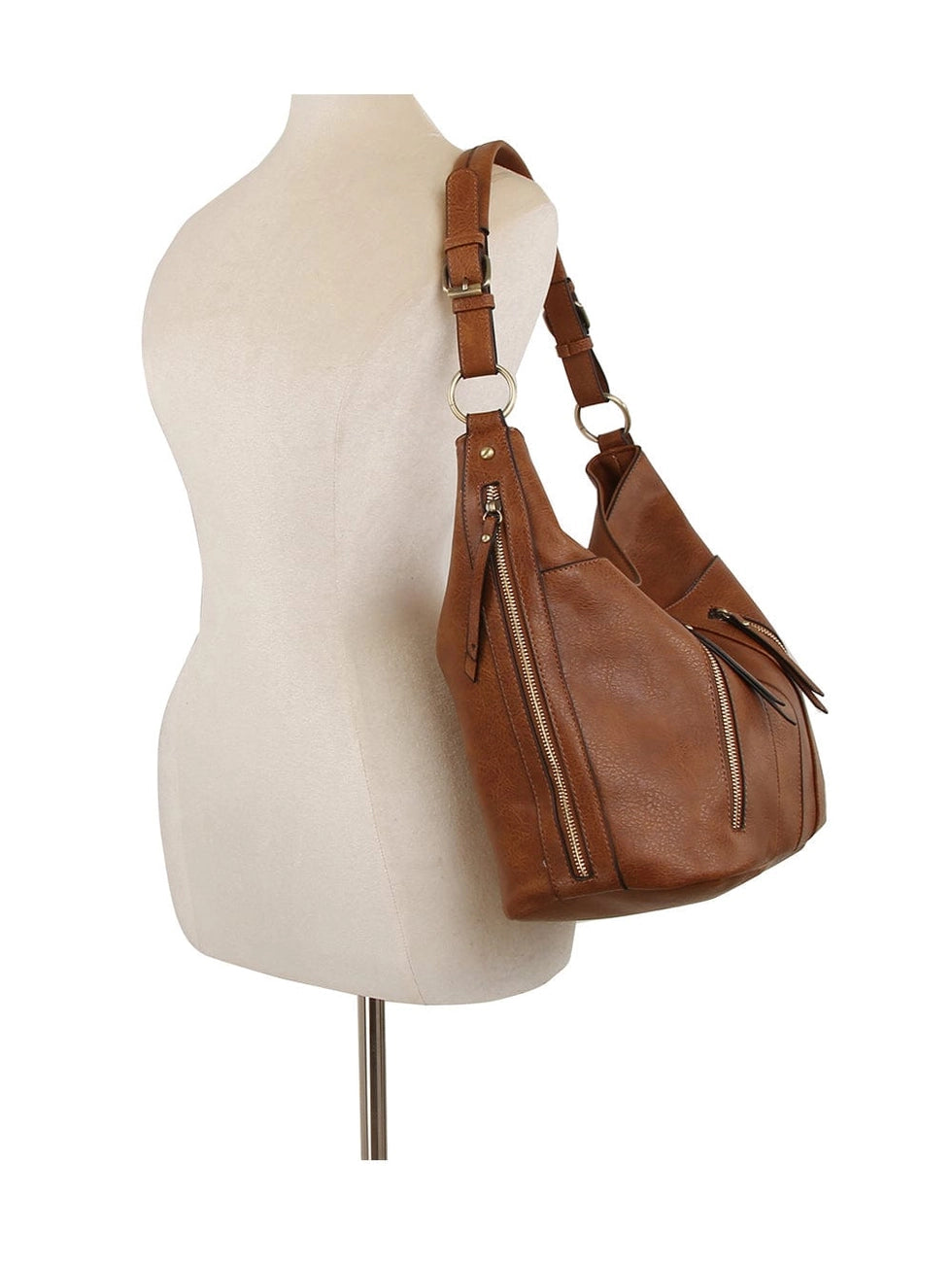 Hobo Shoulder Bag {Brown}