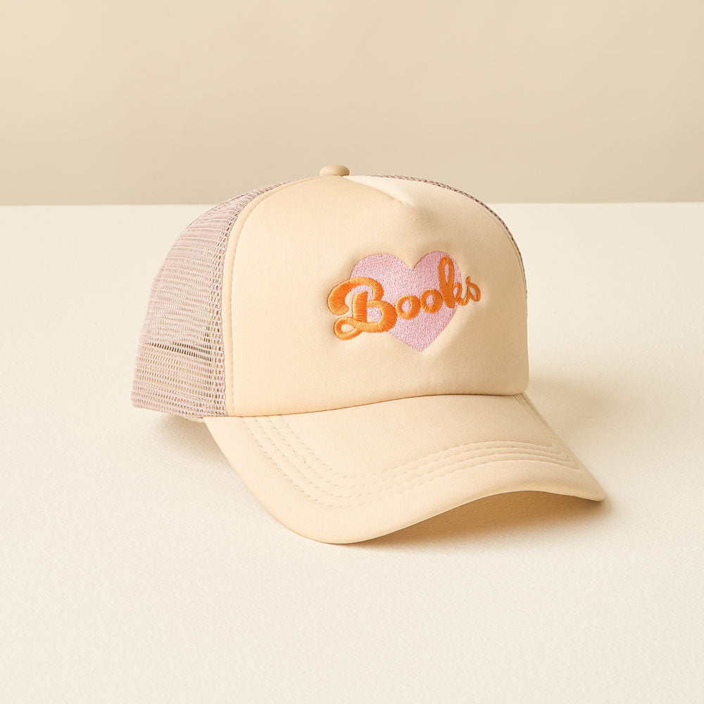 FINAL SALE - Trucker Hat - Heart Books