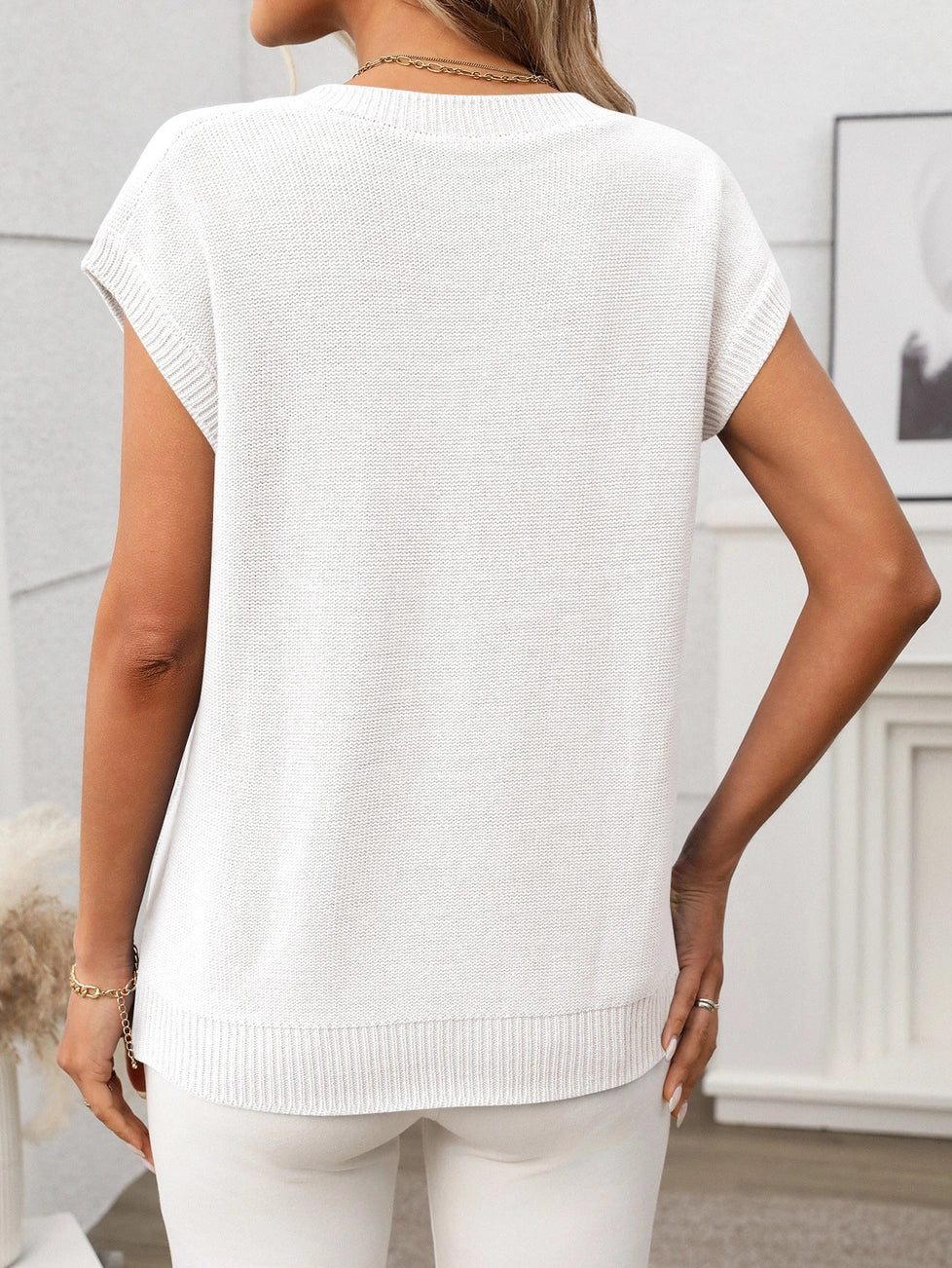 The Addison Twisted Sleeveless Sweater