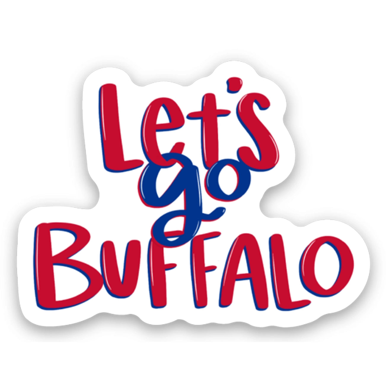 Buffalo Bills Sticker - Let's Go Buffalo (tiny)
