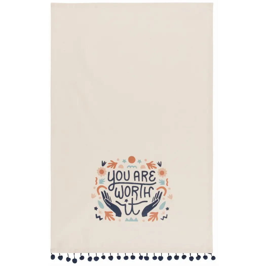 You Are Worth It Mug & Dishtowel Set
