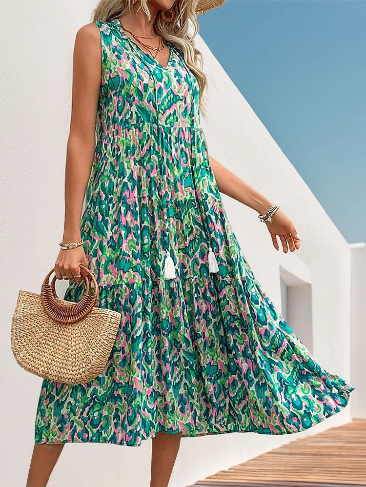 The Lily Sleeveless Boho Dresses