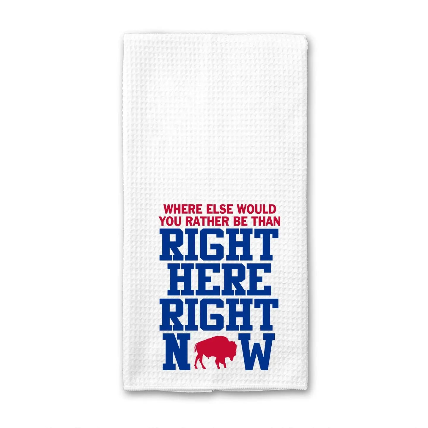 Buffalo Bills - Right Here Right Now Waffle Weave Towel