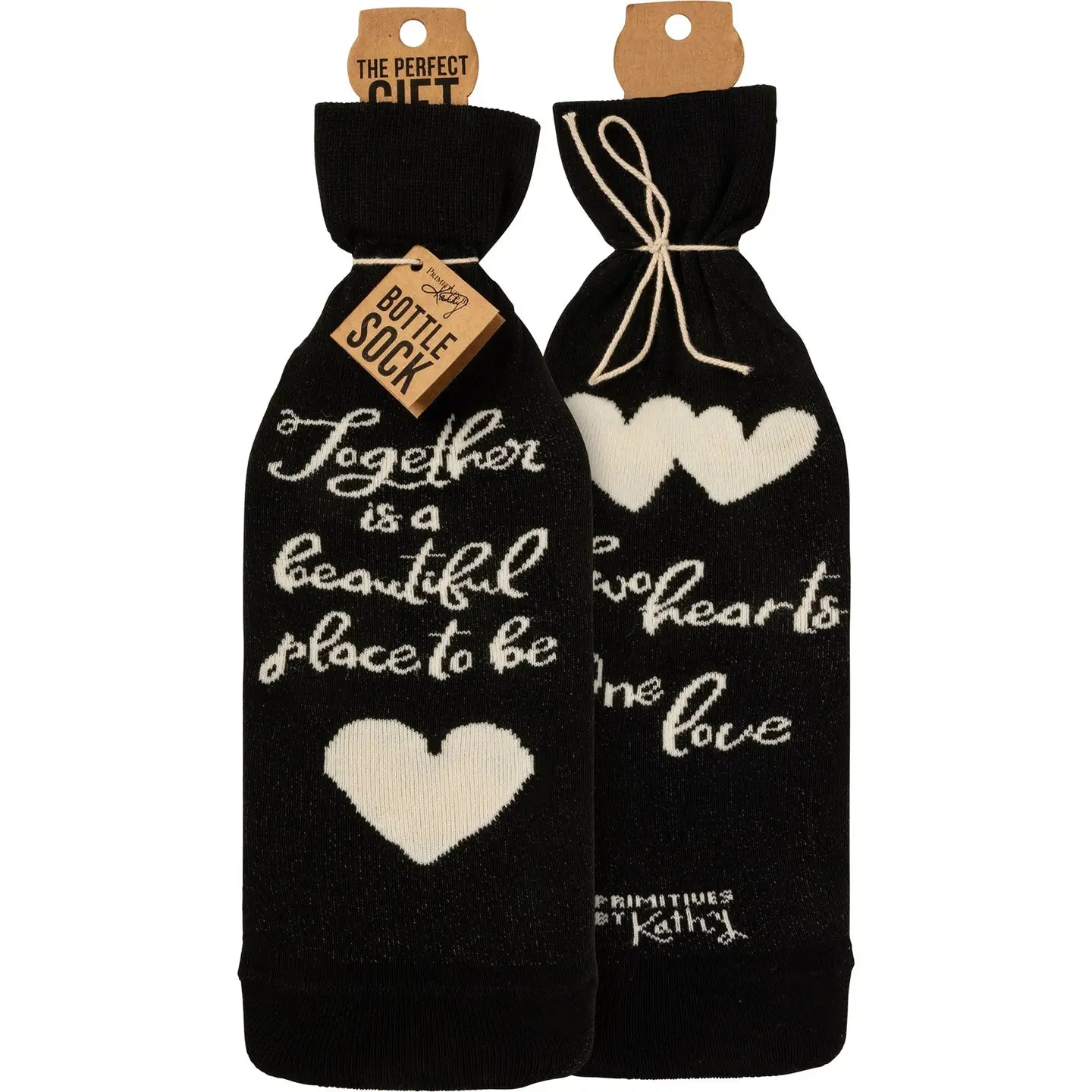 Bottle Sock - Two Hearts One Love