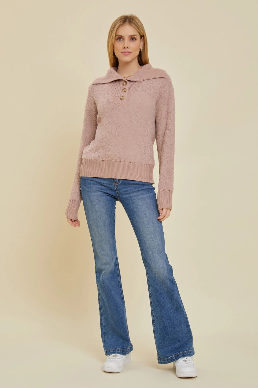 Cozy Button Sweater