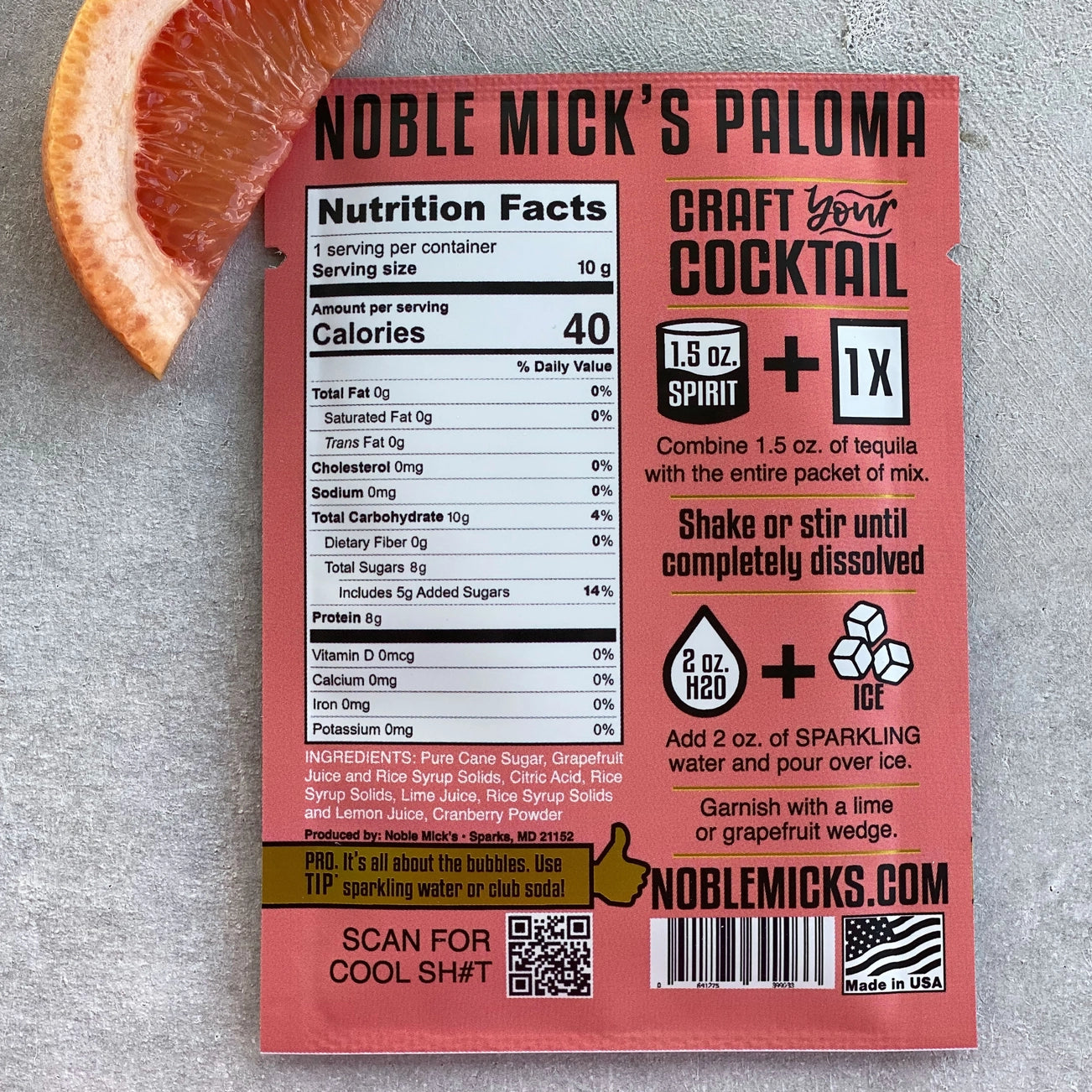 Single Serve Craft Cocktail - Paloma
