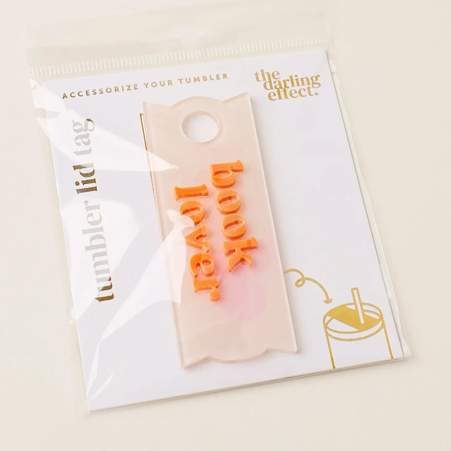 Tumbler Lid Tag - Book Lover