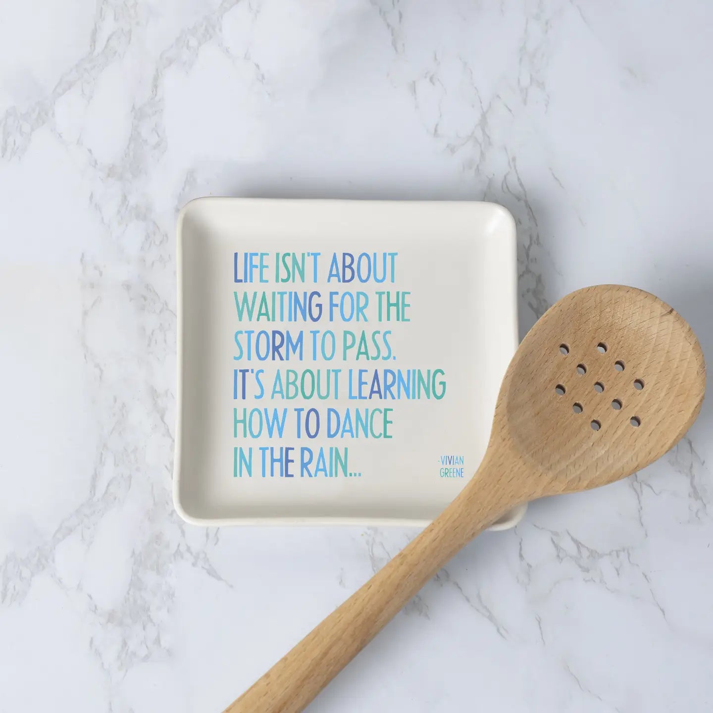 Quotable Trinket Dish - Dance in the Rain