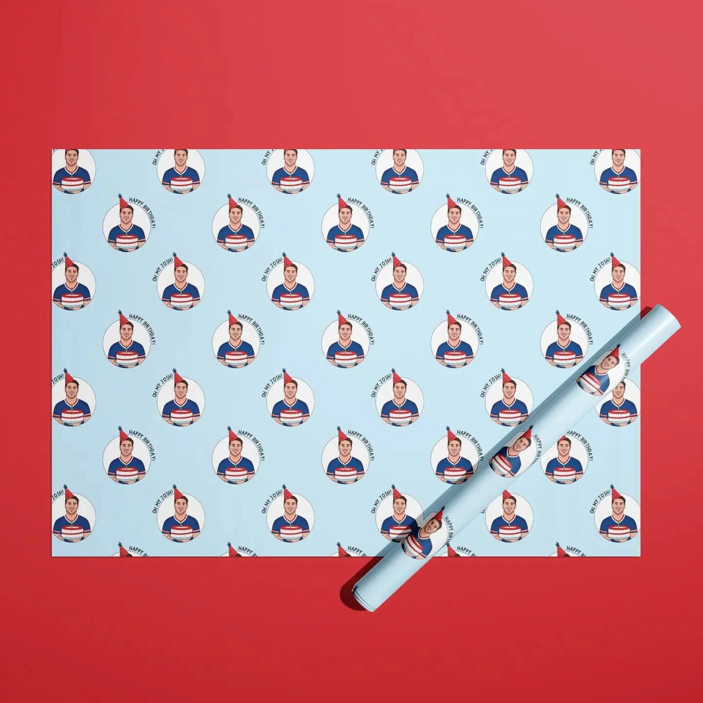 Buffalo Bills - Josh Happy Birthday Gift Wrap Roll