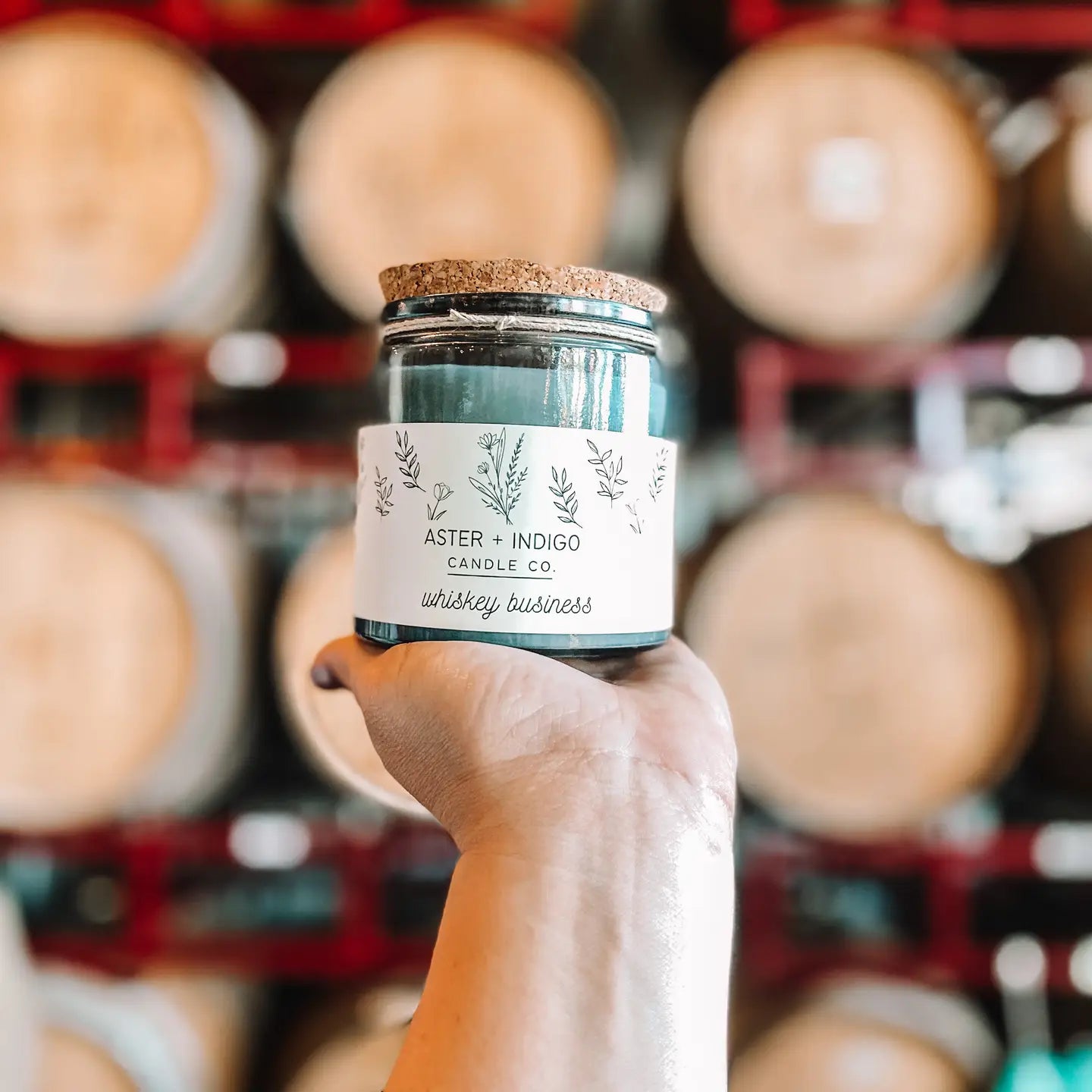 Aster + Indigo Soy Candle - Whiskey Business