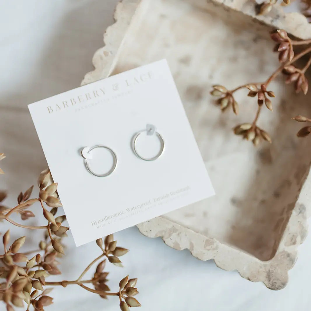 Endless Hoop Earrings - Silver 20mm