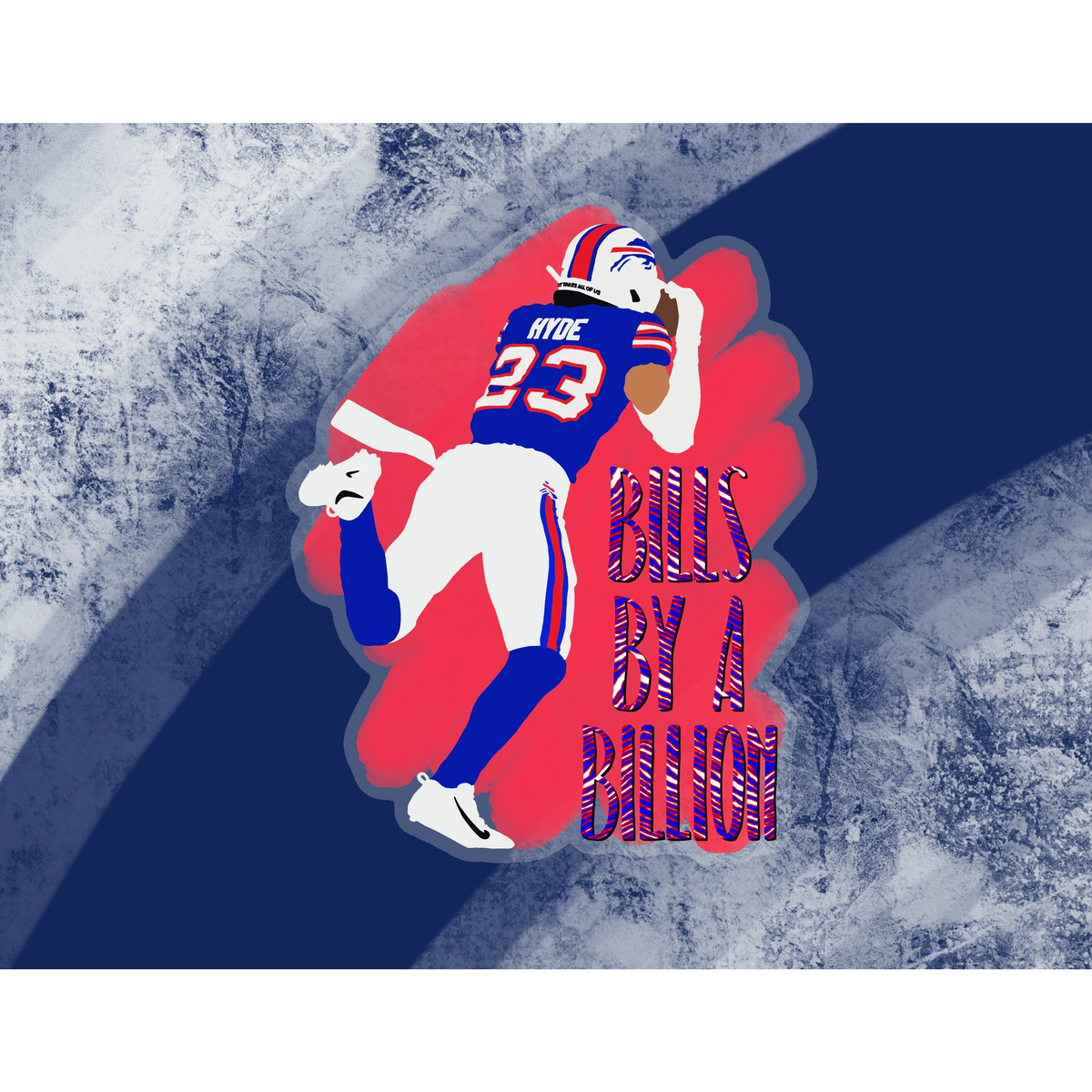 Bills  Sticker for Sale by Alexandra Schutt