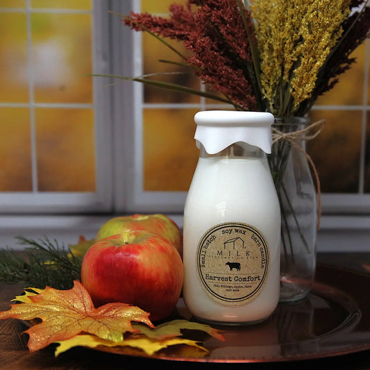 Milk Bottle Candle - Harvest Comfort