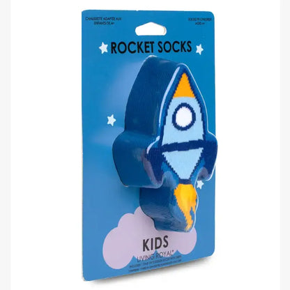 Kids 3D Packaged Crew Socks - Rocket Ship