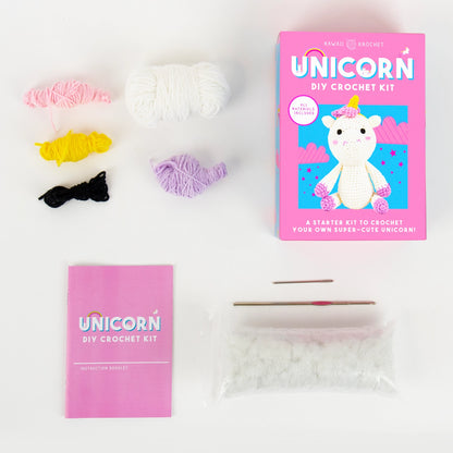 Diy Kawaii Crochet Kit - Cute Unicorn