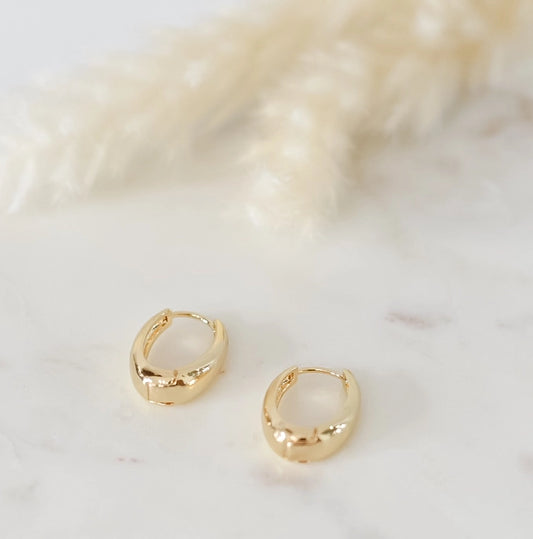 The Ember Hoops 18k Gold Plated Earrings