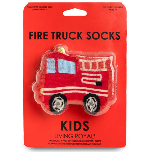 Kids 3D Packaged Crew Socks - Fire Truck