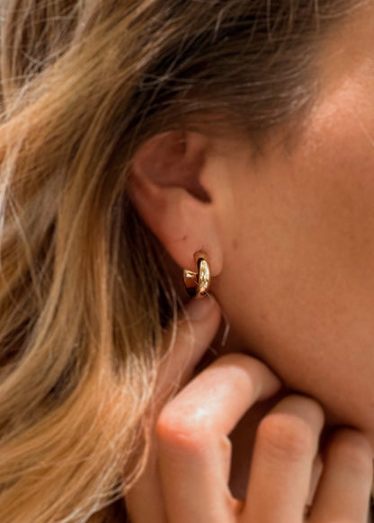 Classic Hoop Earrings - Silver 1/2"