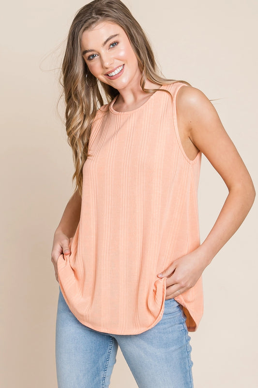 Chic Knit Tank {Coral}