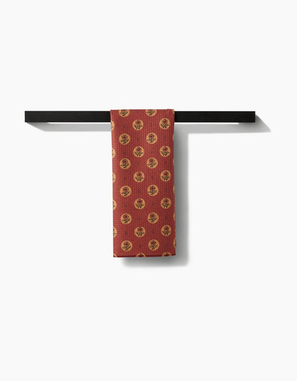 Geometry Tea Towels - Artisanal Floral Orange