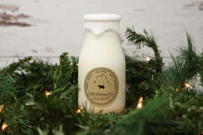 Holiday Milk Bottle Candle - 1768 Balsam Fir