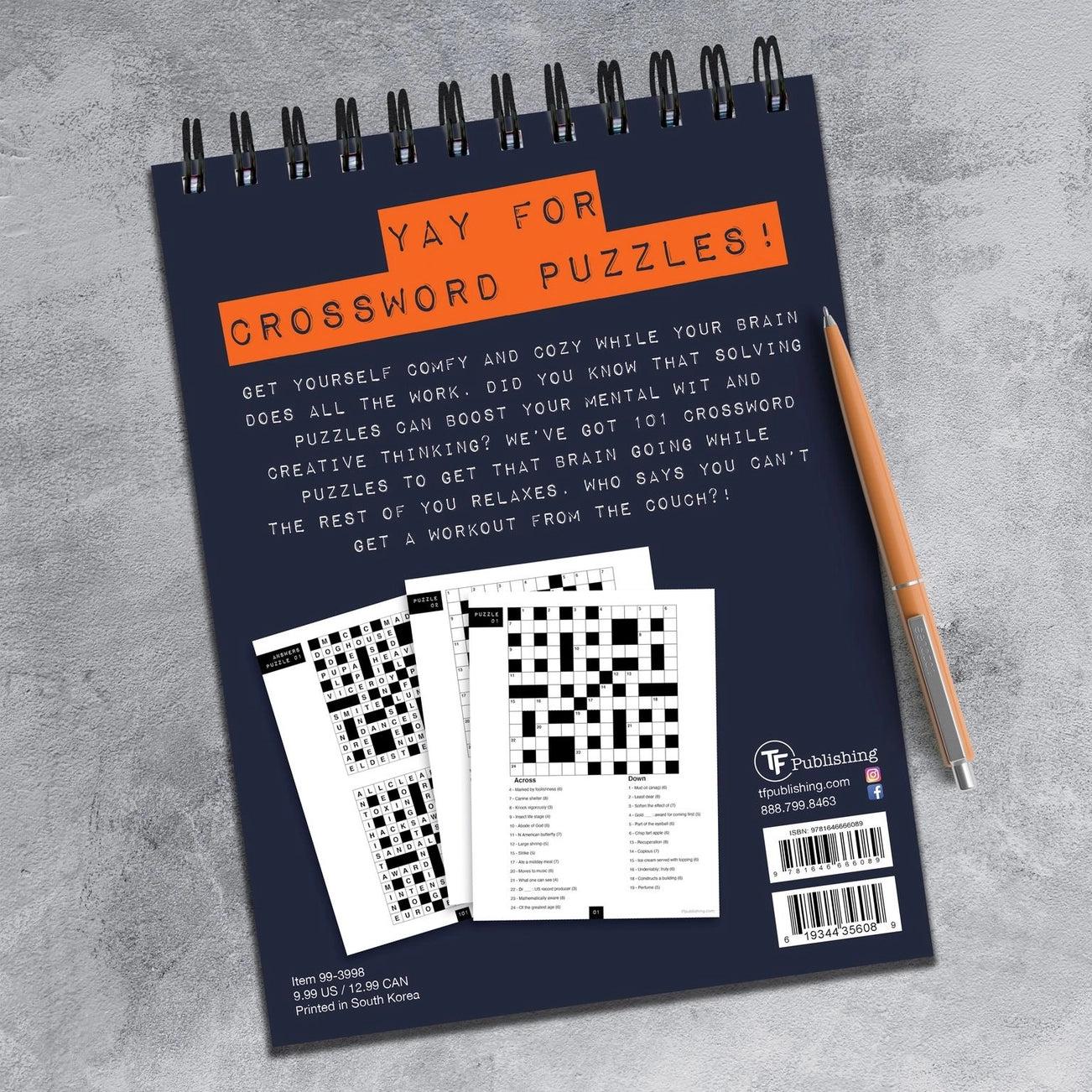 Stay at Home Crossword Puzzle Book