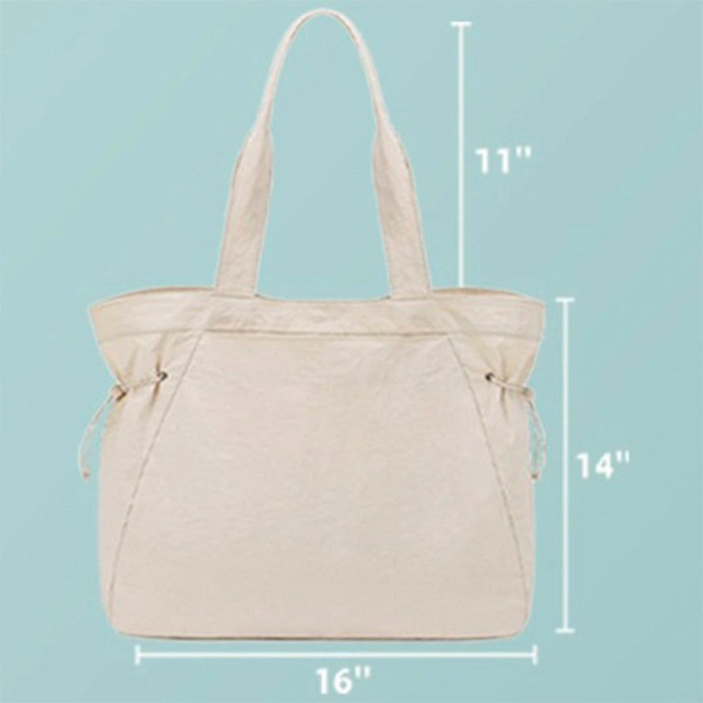 Over The Shoulder Splash Proof Sports Bag {Beige}