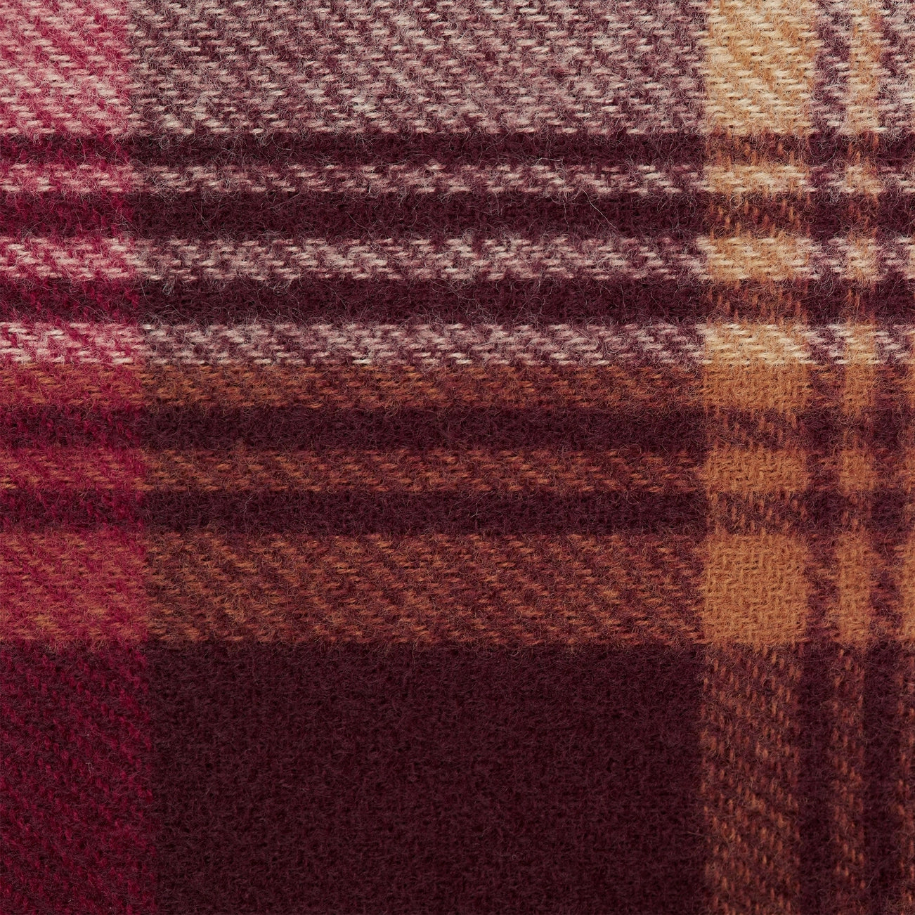 Sienna Plaid Scarf - Wine