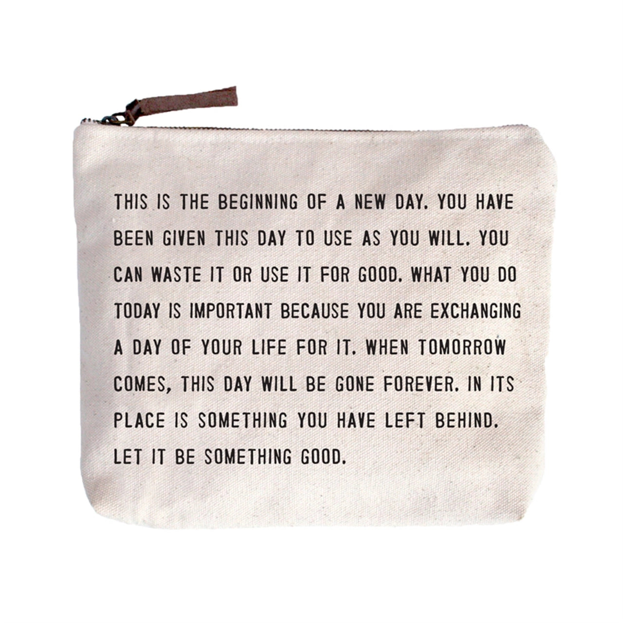Canvas Zip Bag: This Is the Beginning