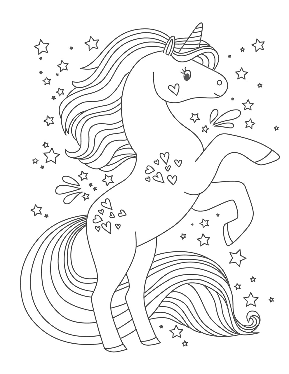 Kids Coloring Book - Sweet Unicorns