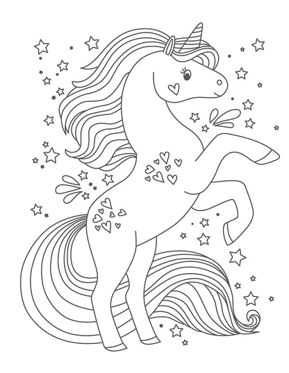 Kids Coloring Book - Sweet Unicorns