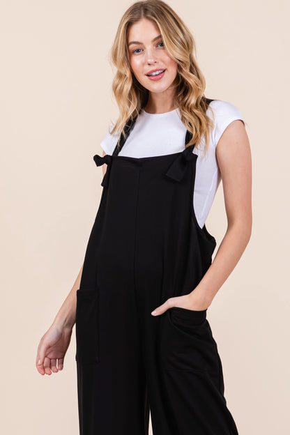 Solid Patch Pockets Romper