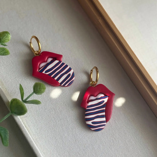 Buffalo Bills - Tongue Out Earrings