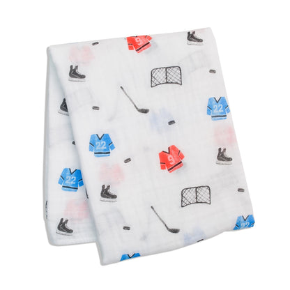 Classic Muslin Swaddle - Hockey