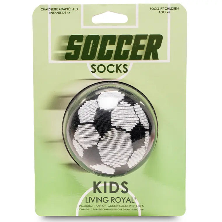 Kids 3D Packaged Crew Socks - Soccer Ball