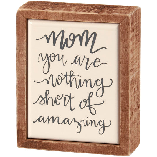 Box Sign Mini - Mom Amazing