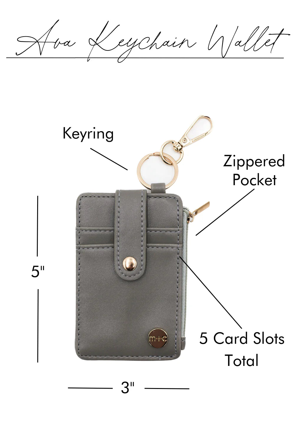 Ava Handheld Keychain Wallet {Mult. Colors}