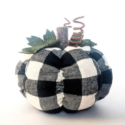 Black Plaid Pumpkin