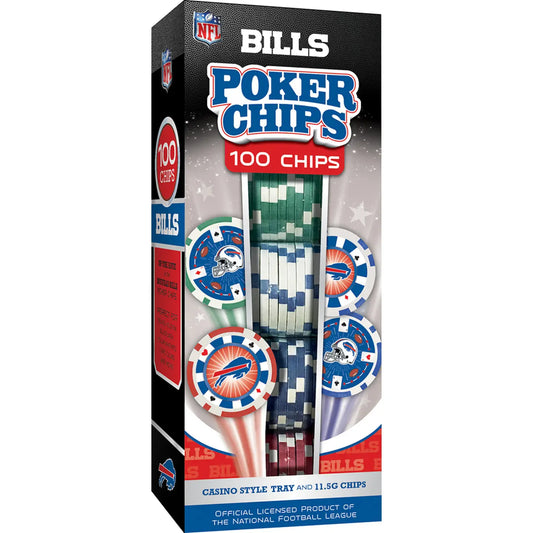 Buffalo Bills - 100 Piece Poker Chips