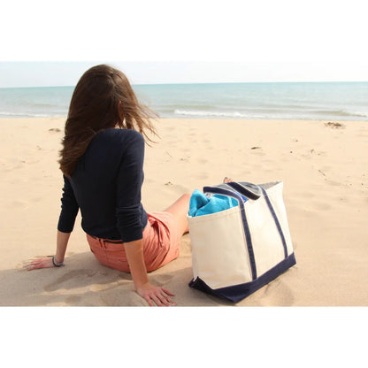 Large Classic Canvas Tote - Navy