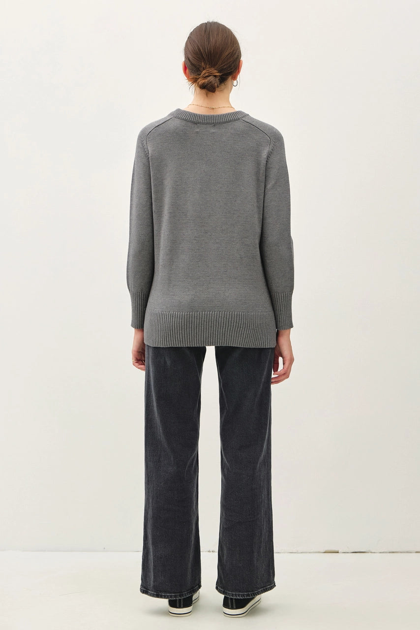 Raglan Sleeve Oversized Sweater