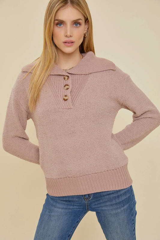 Cozy Button Sweater