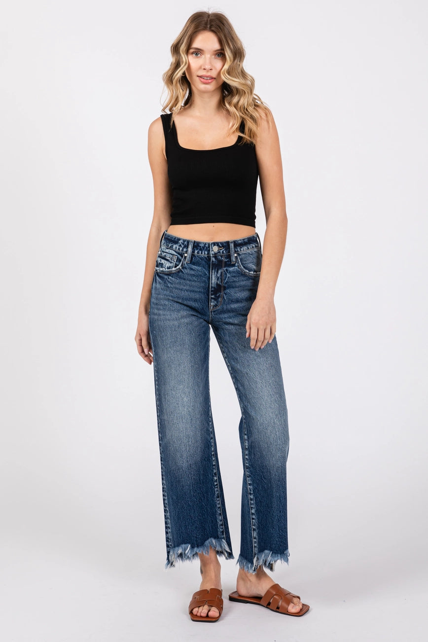Petra High Rise Comfort Stretch Vintage Wide Leg Jeans