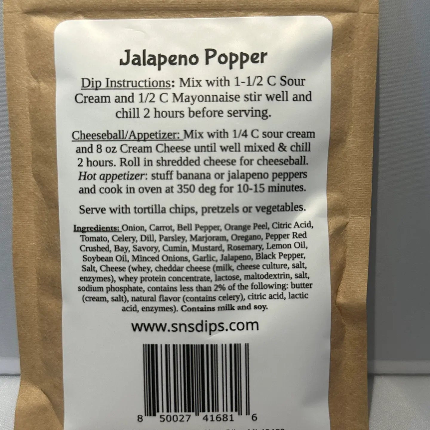 Dip Mix - Jalapeno Popper