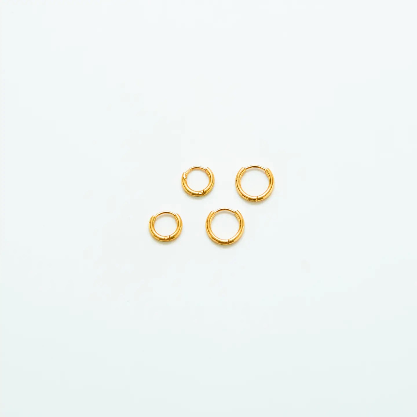 Gold Double Pack Mini Hoop Earrings