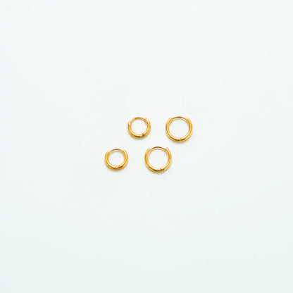 Gold Double Pack Mini Hoop Earrings