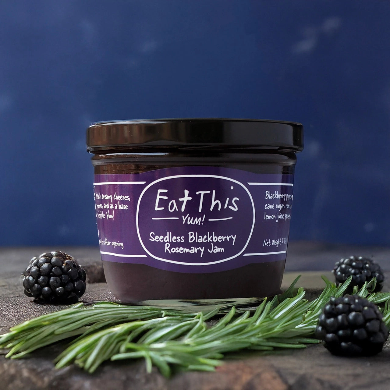 Eat This Yum - Seedless Blackberry Rosemary Jam